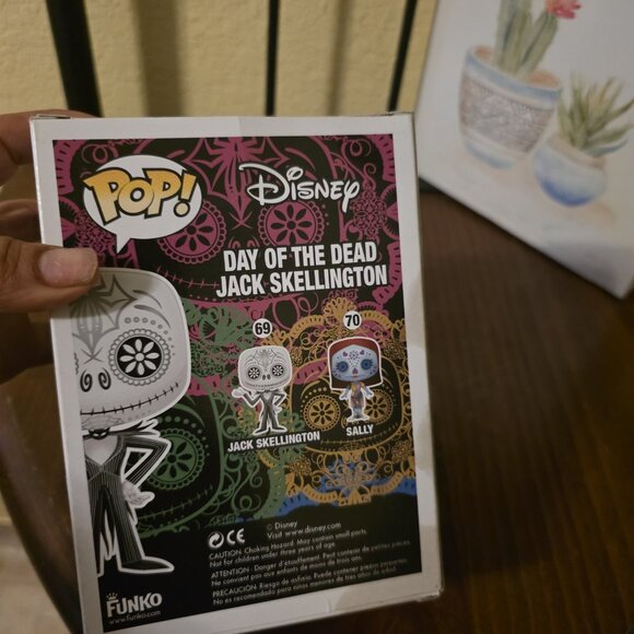 FUNKO POP DISNEY NBC JACK SKELLINGTON #69 DAY OF THE DEAD VINYL FIGURE In Stock - Picture 3 of 5